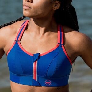 SHEFIT ,  Blue and Red Sports Bra, size Small (Medium) like new